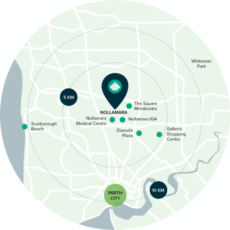 SDA Management Services, Nollamara Housing Development Location Map