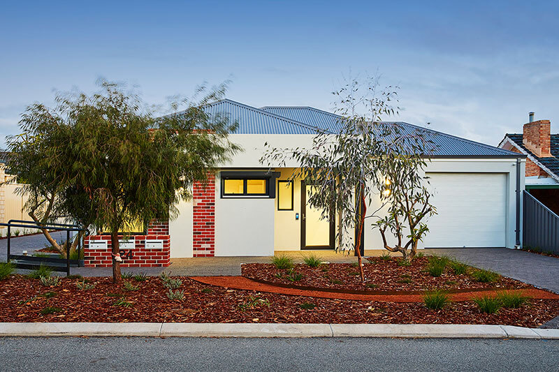 Street view of modern, purpose built NDIS housing in Nollamara, Perth