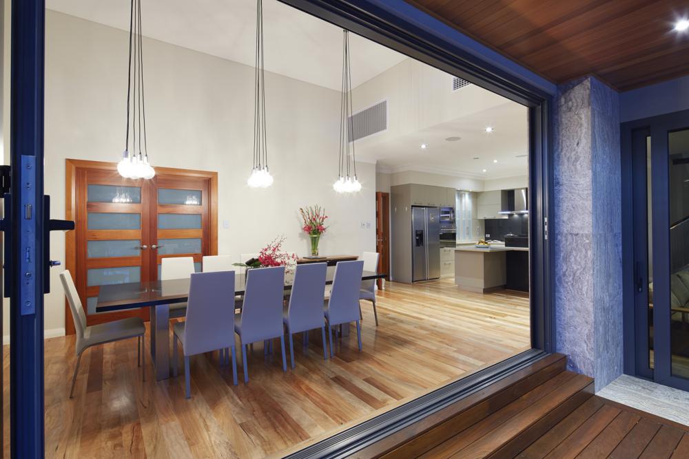 view of renovated open plan living room